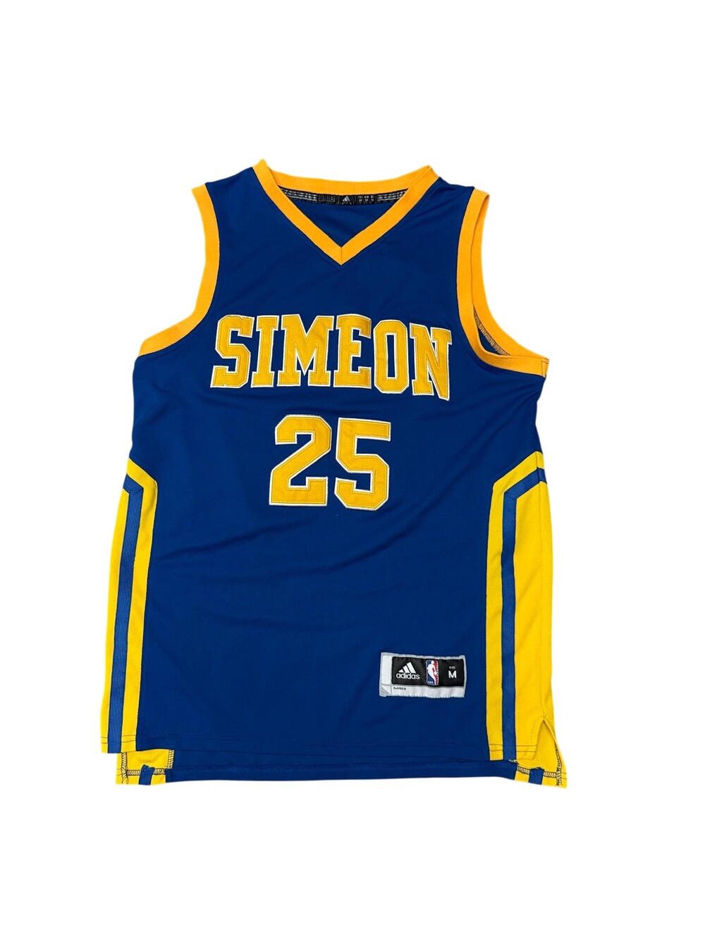 Adidas Jersey Mens Medium Blue Simeon derrick Rose 25 Basketball High School l